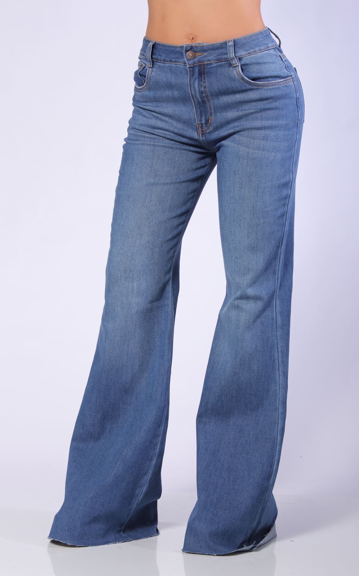 Blue Flared Jeans