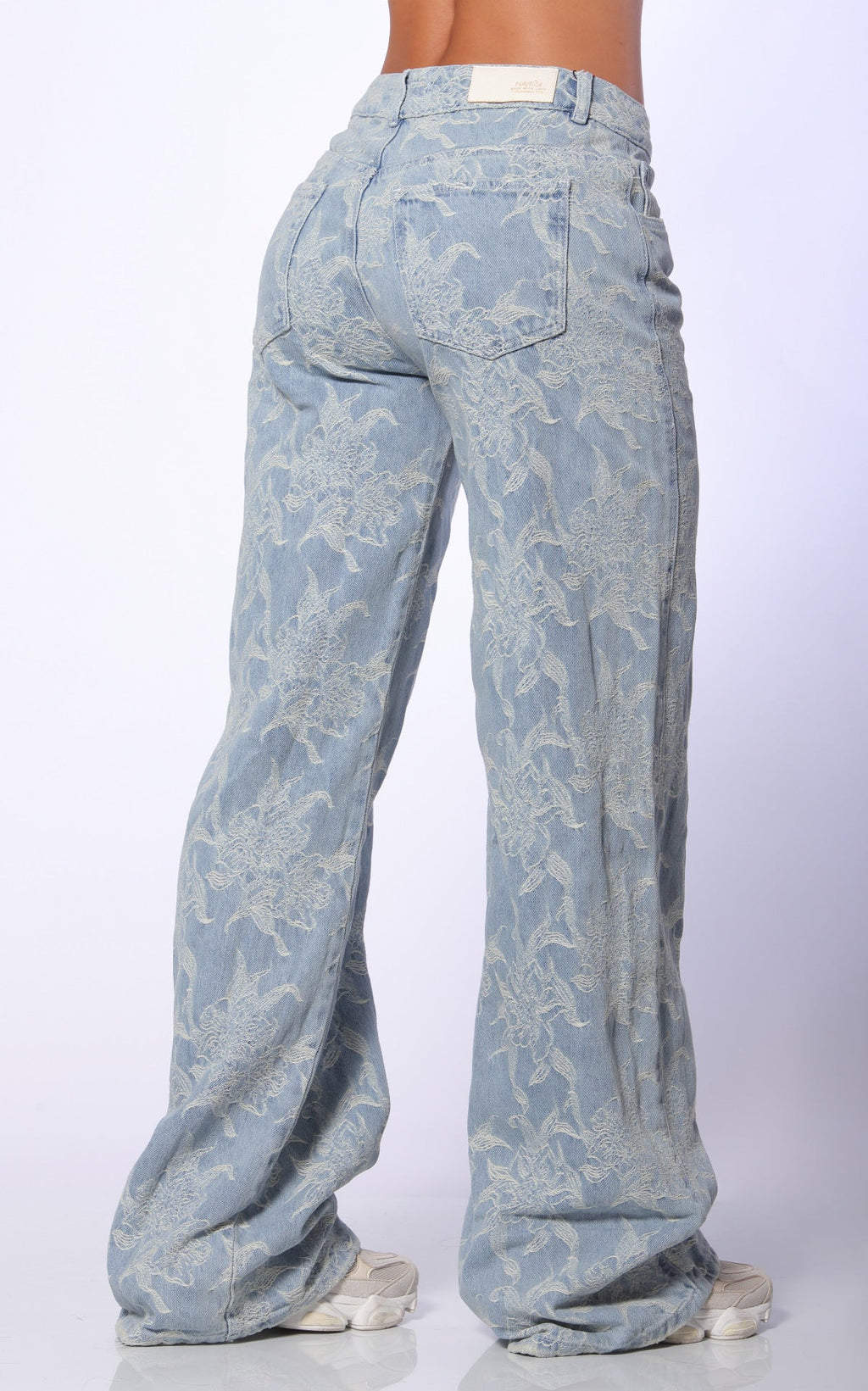 Blue Straight-Leg Jeans