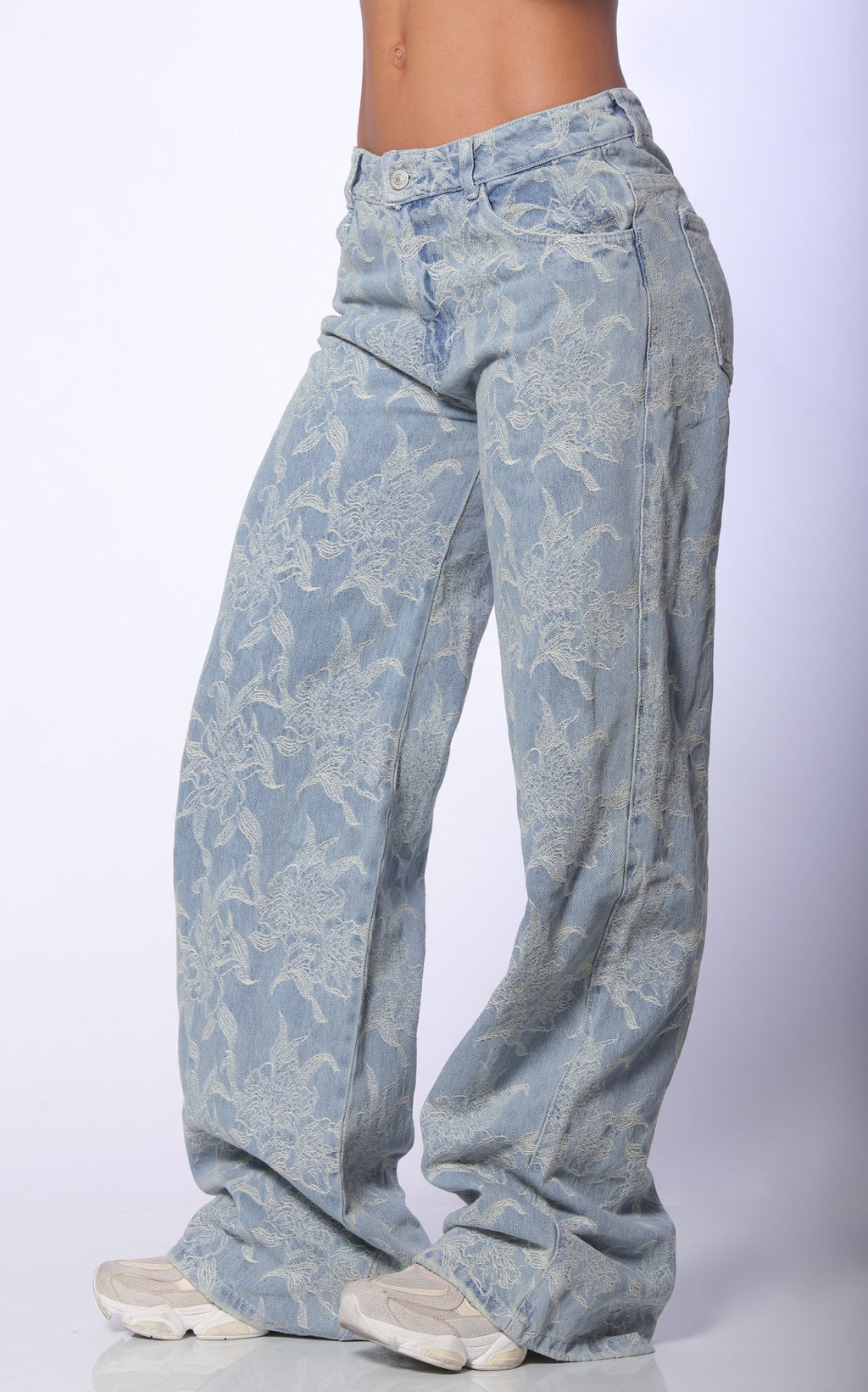 Blue Straight-Leg Jeans