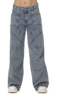 Jean Azul Wide Leg Cortes - Navissi Clothing ♡