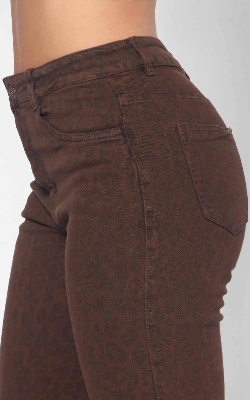 Jean Animal Print Straight