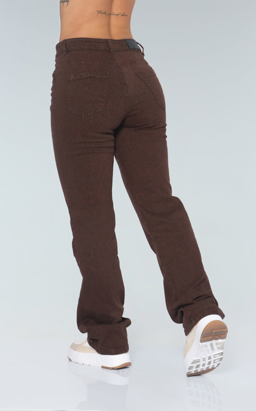 Jean Animal Print Straight