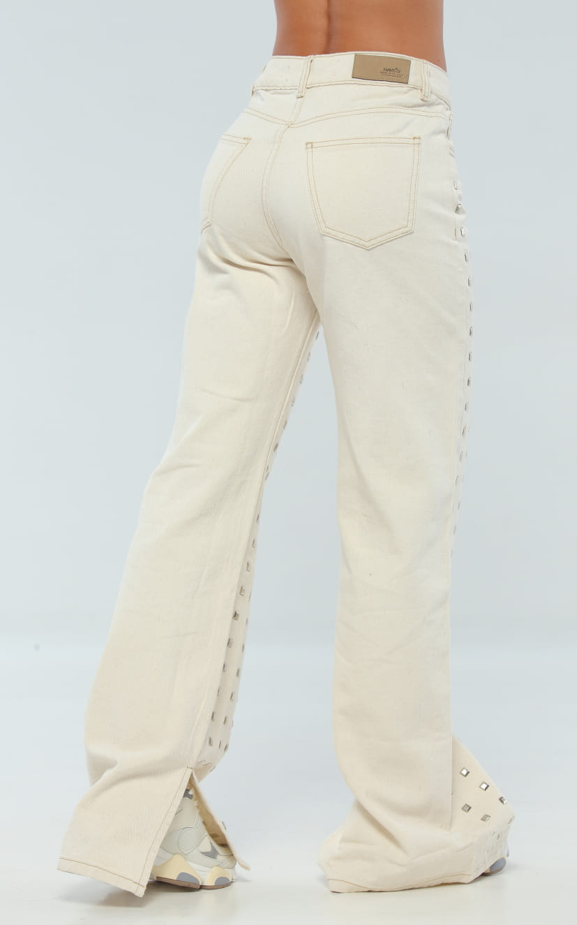 Jean Crudo Apliques