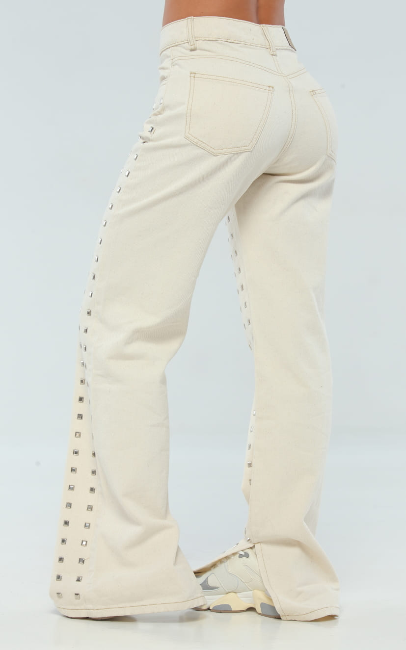 Jean Crudo Apliques
