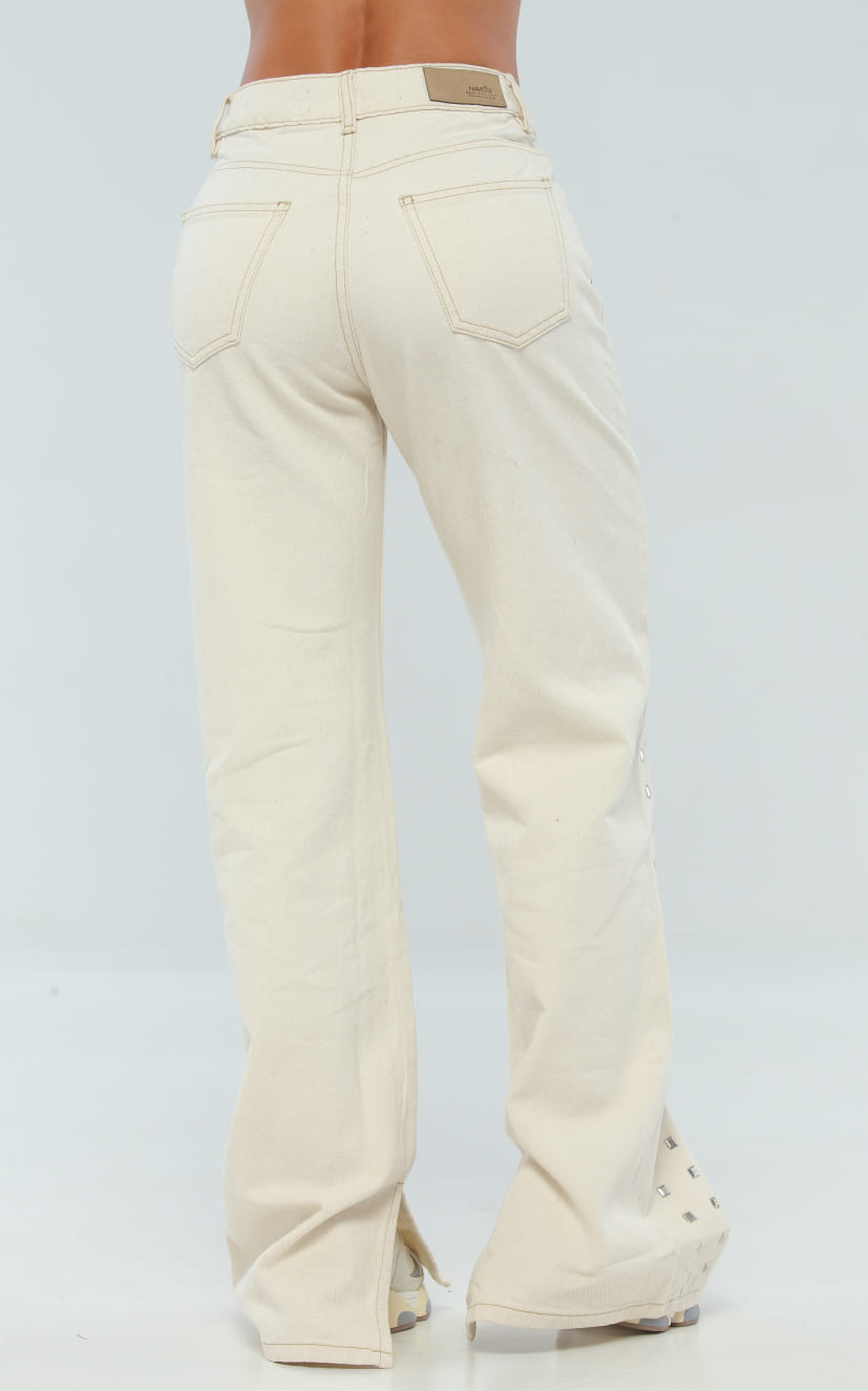 Jean Crudo Apliques