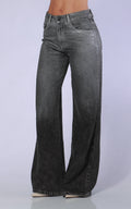 Jean Gris Wide Leg Brillos