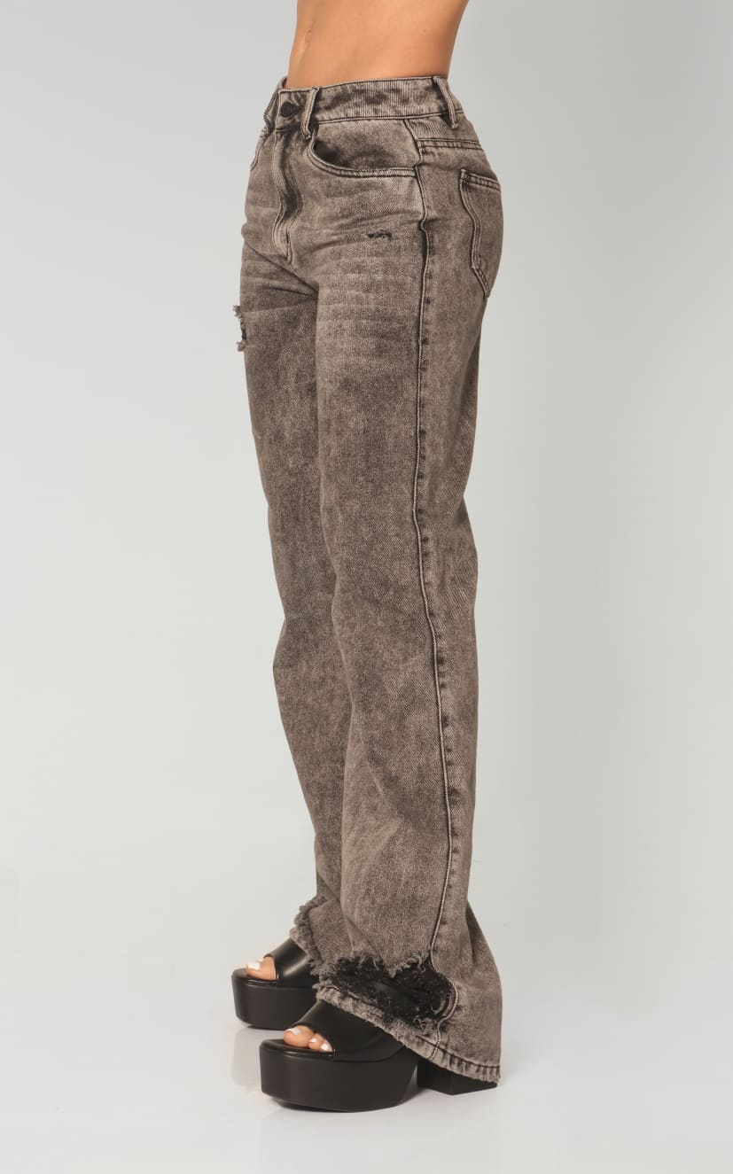 Jean Gris Wide Leg
