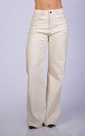 Ivory Semi Wide-Leg Wide-Leg Jeans