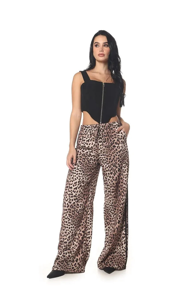 Pantalón Animal Print Líneas - Navissi Clothing ♡