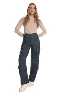 Pantalón Azul Cargo - Navissi Clothing ♡