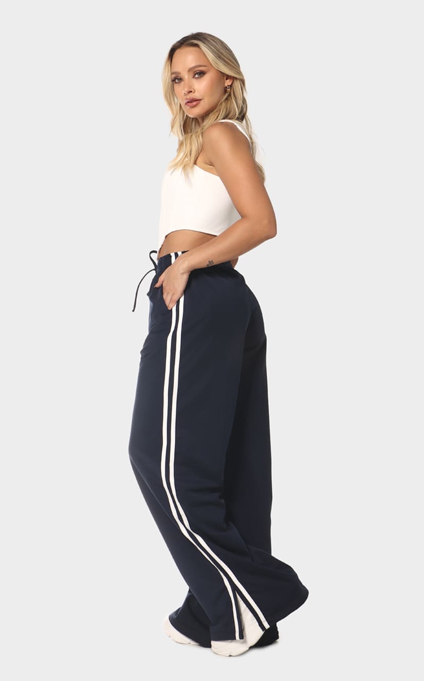 Pantalón Azul Líneas