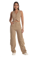 Pantalón Camel Cargo - Navissi Clothing ♡