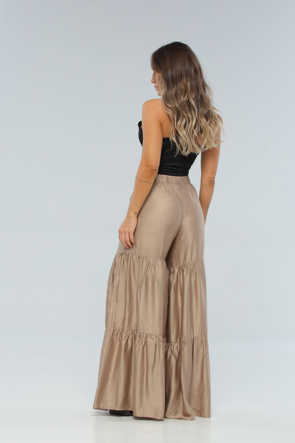 Pantalón Camel Recogidos