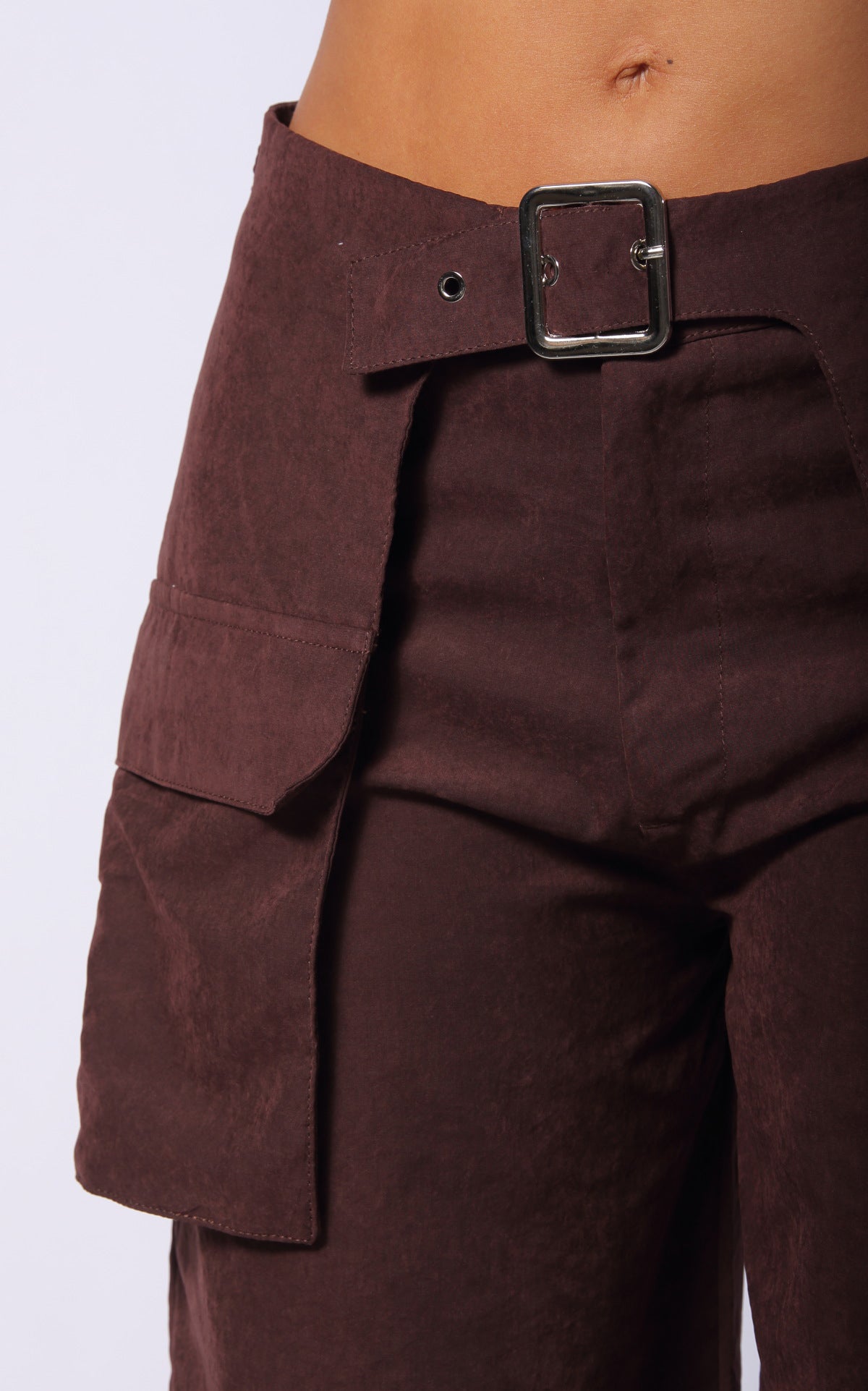 Chocolate Cargo Pants by Navissi