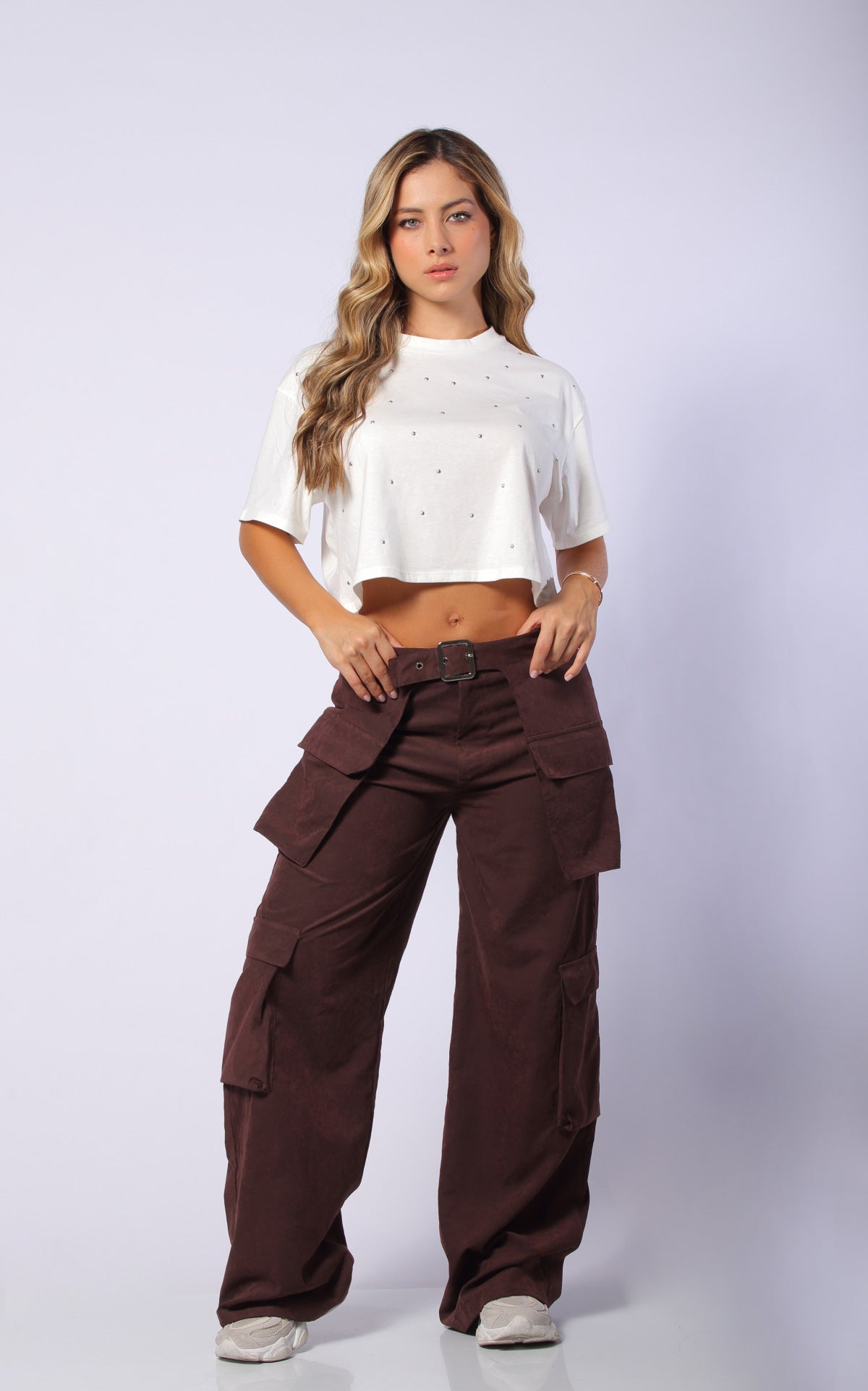 Chocolate Cargo Pants by Navissi