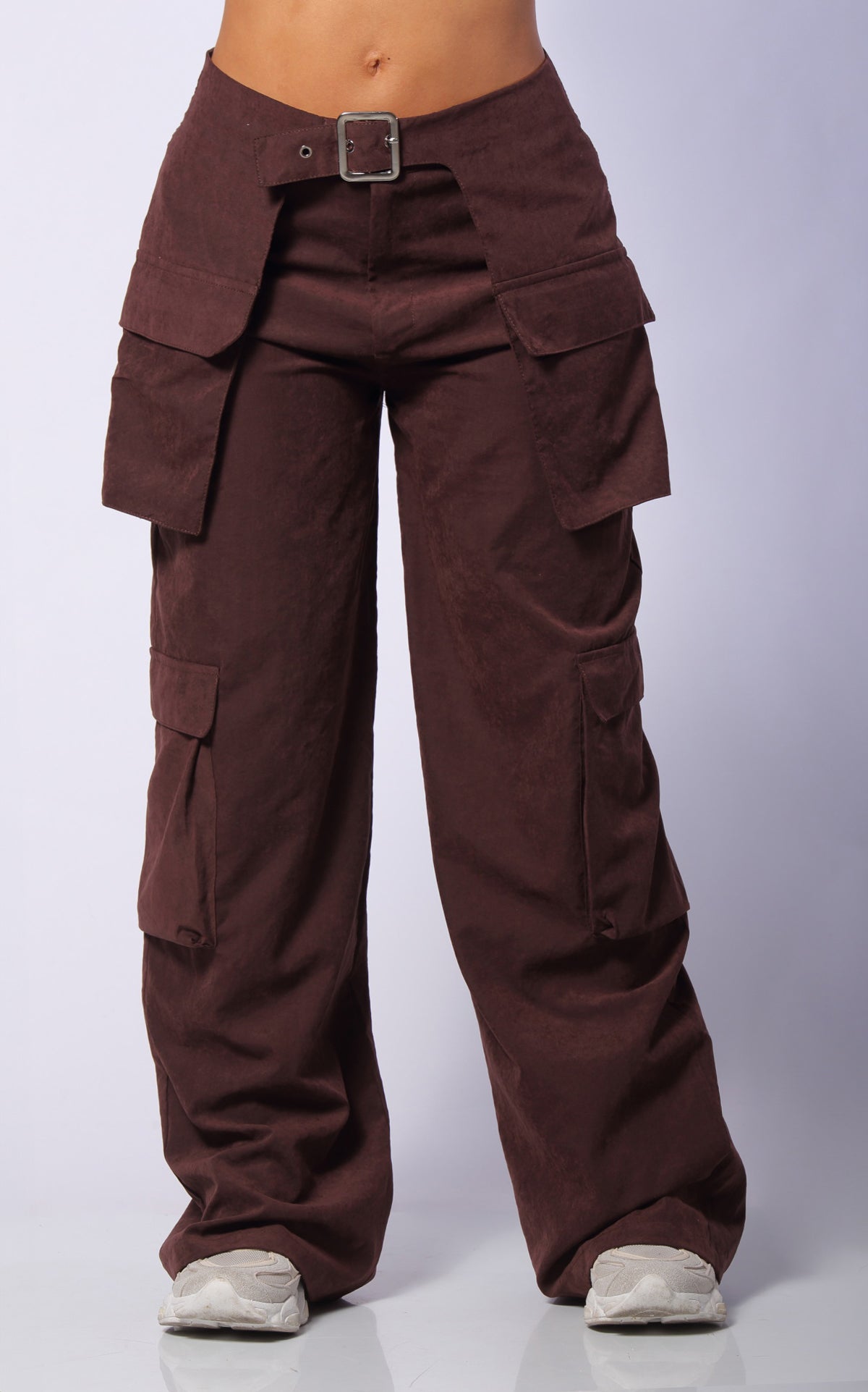 Chocolate Cargo Pants by Navissi