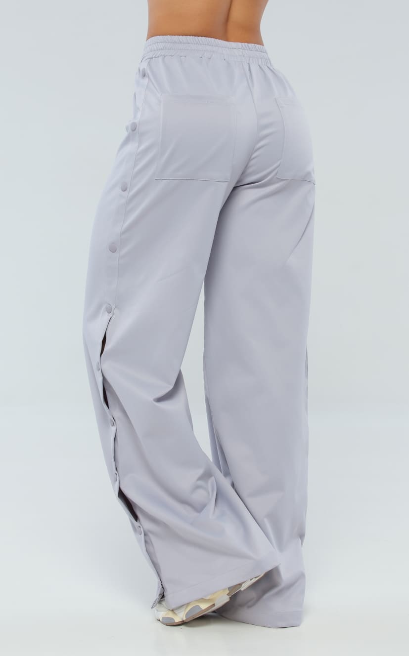 Pantalón Gris Broches Costado - Navissi