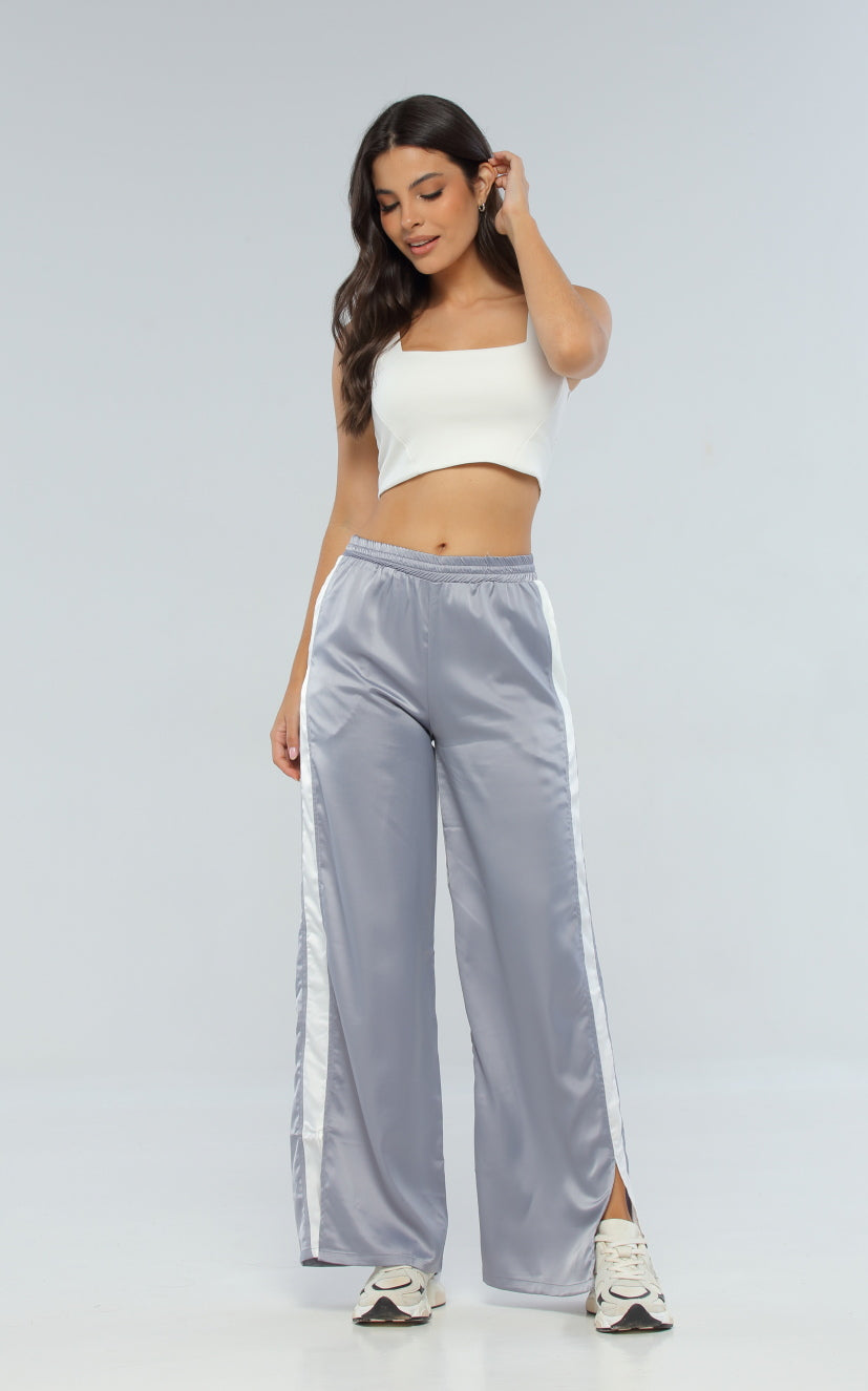 Pantalón Gris Contraste