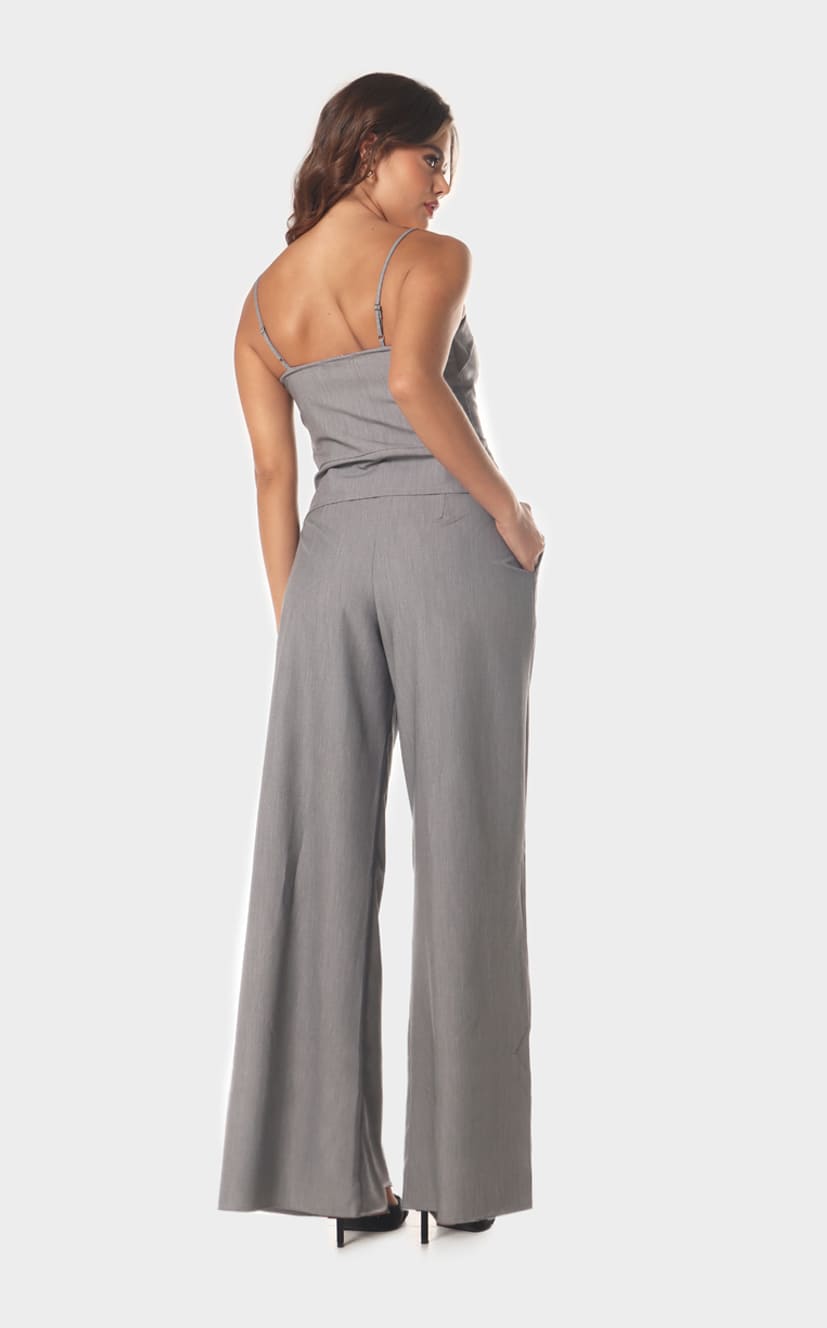 Pantalón Gris Palazzo - Navissi