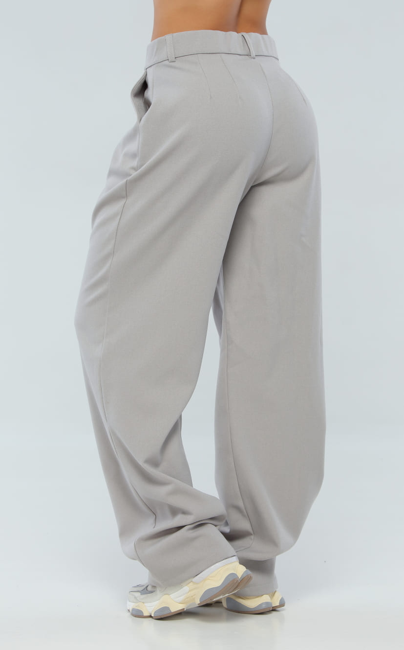 Pantalón Gris Tipo Sastre