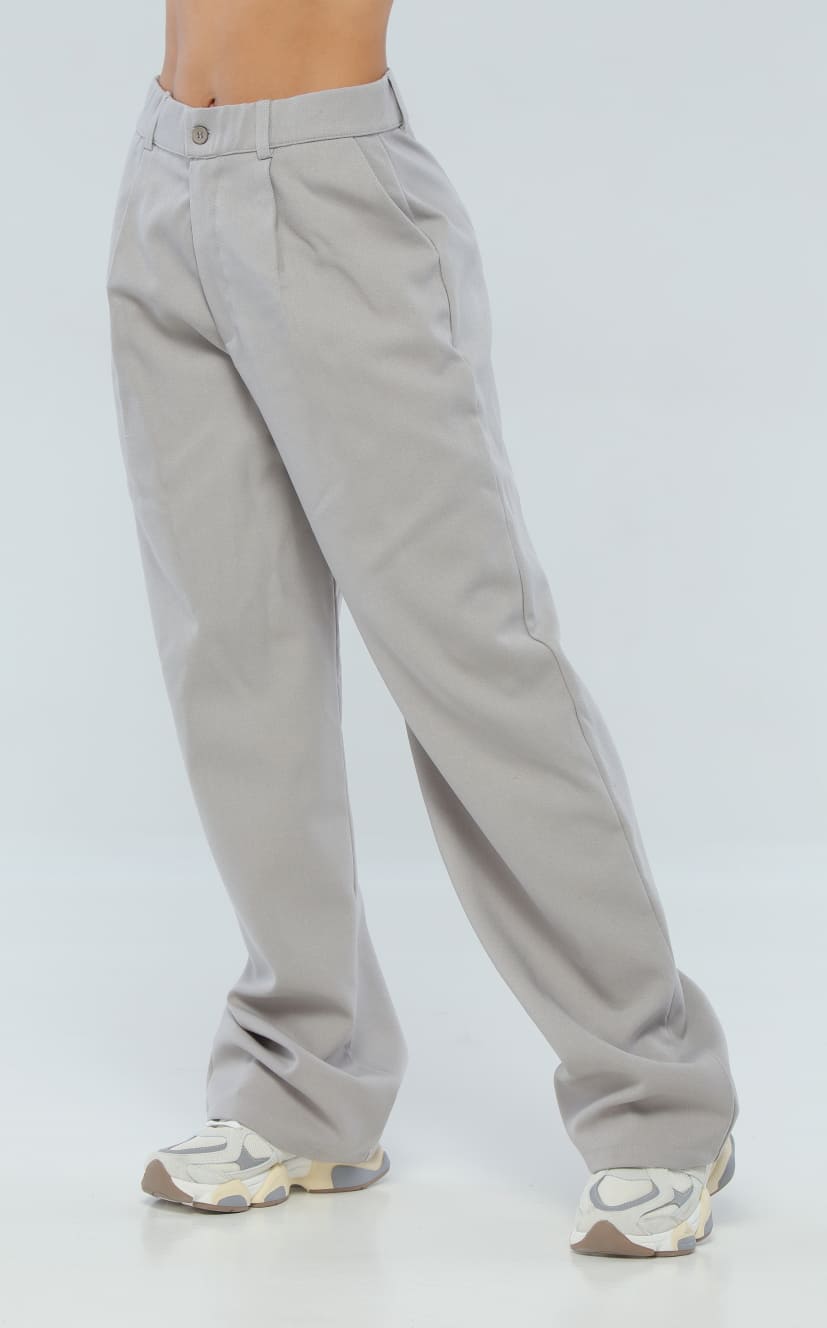 Pantalón Gris Tipo Sastre