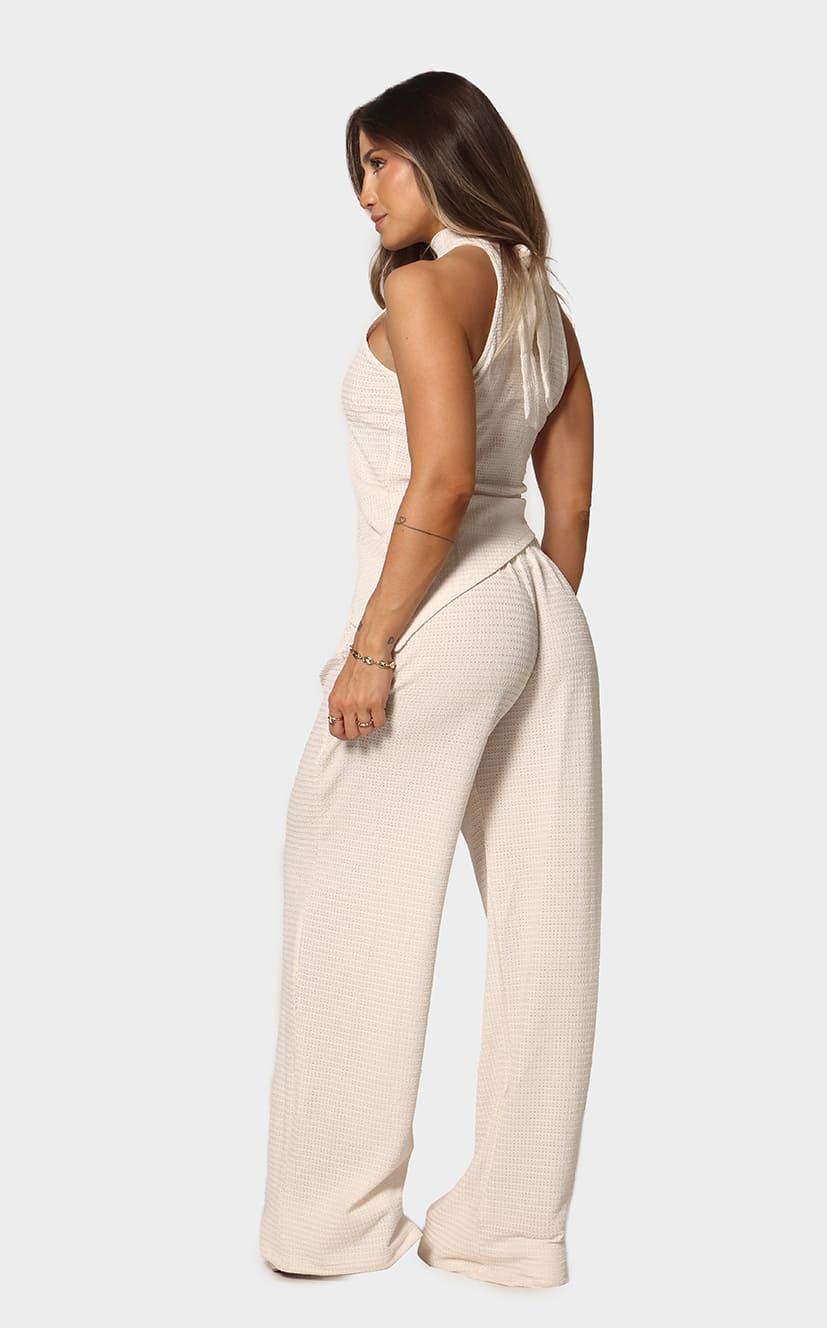 Pantalón Marfil Bota Ancha