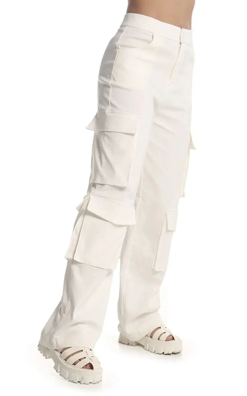Pantalón Marfil Cargo - Navissi Clothing ♡