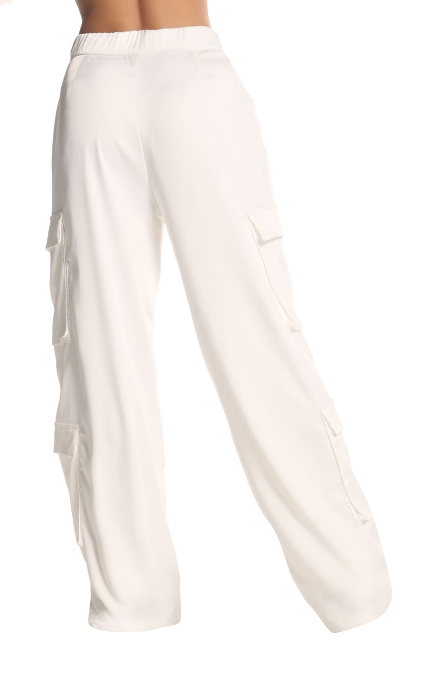Pantalón Marfil Cargo Bota Recta - Navissi Clothing ♡