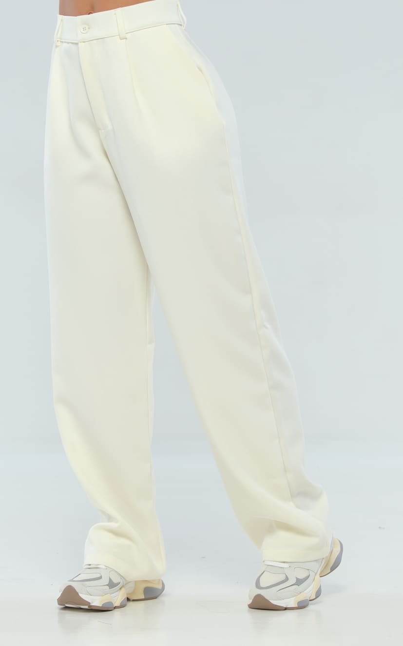 Pantalón Marfil Tipo Sastre