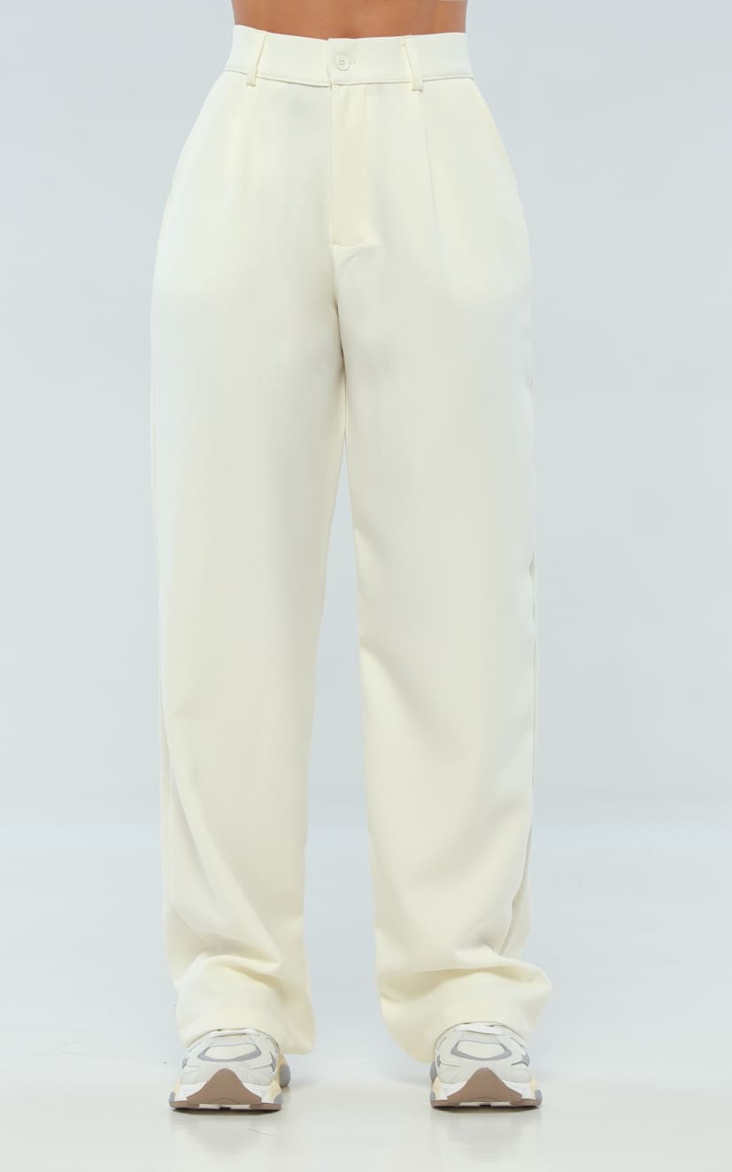 Pantalón Marfil Tipo Sastre