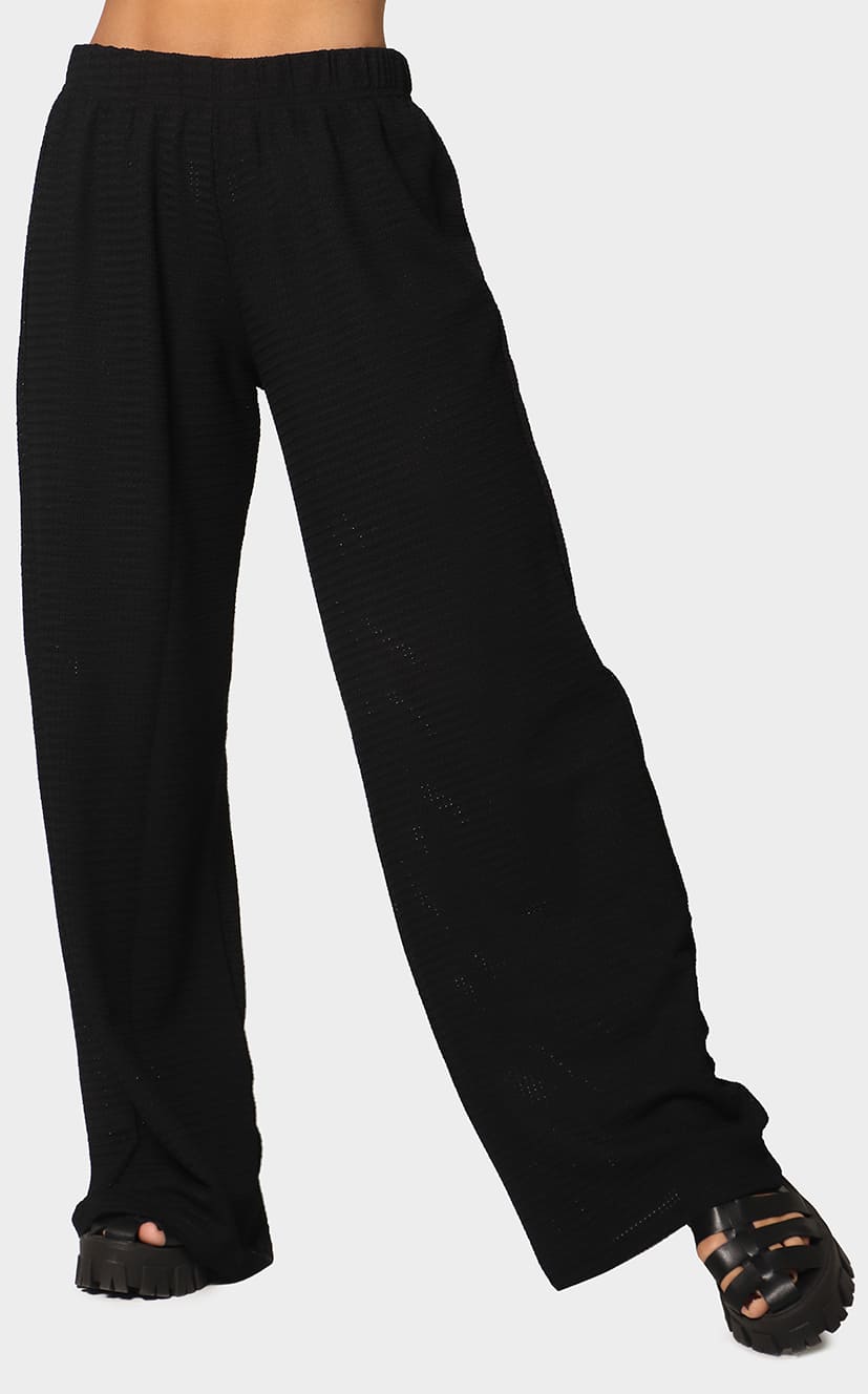Pantalón Negro Bota Ancha