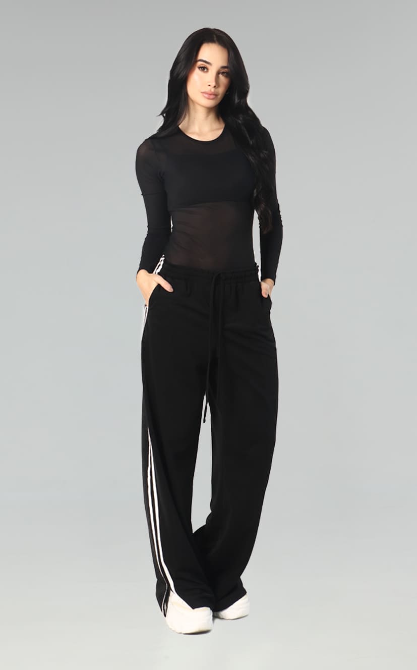 Pantalón Negro Líneas - Navissi