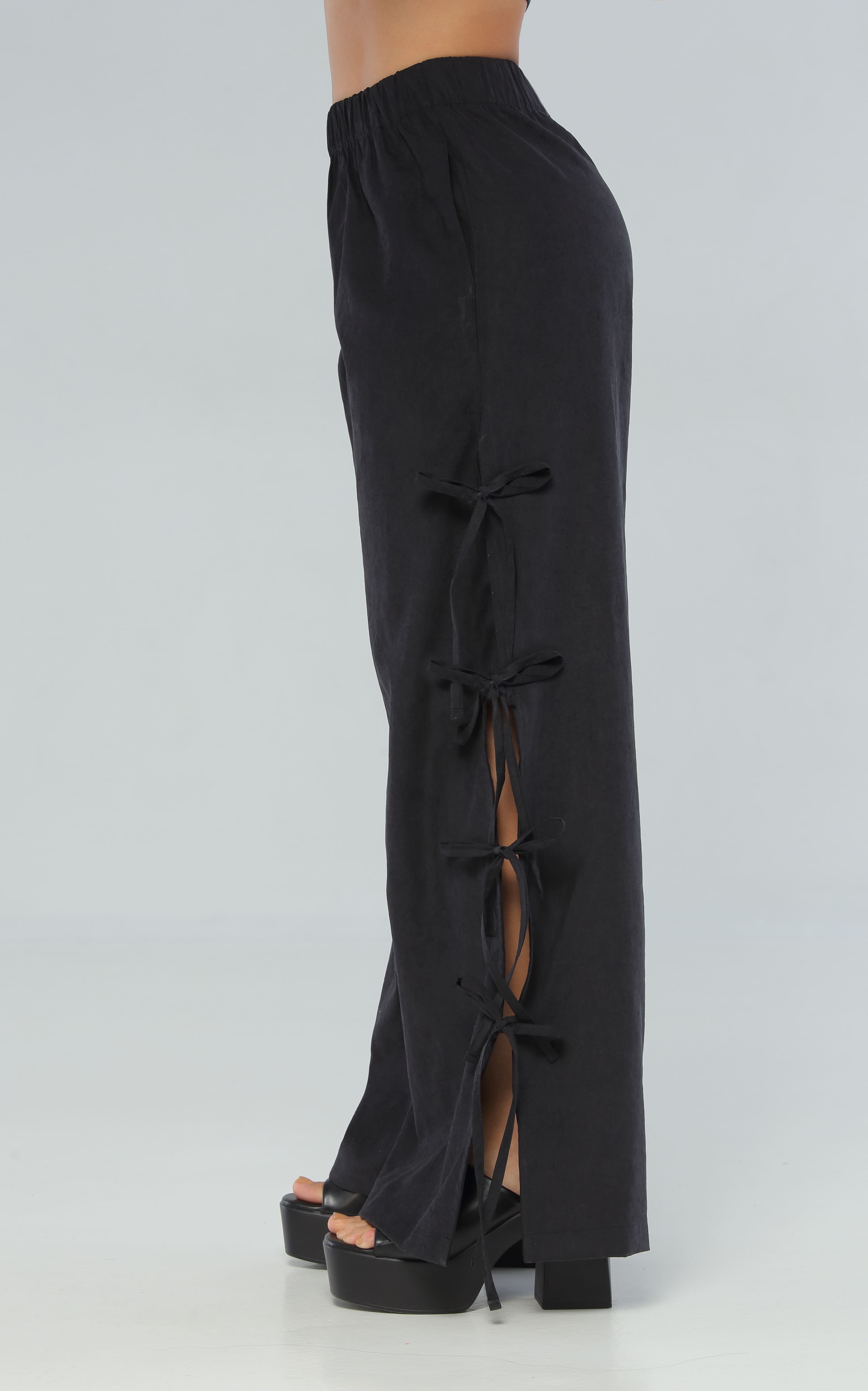 Pantalón Negro Abertura