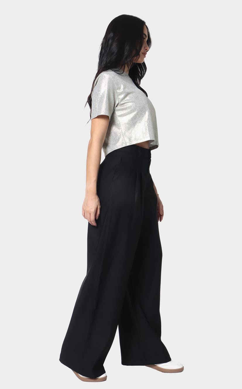 Pantalón Negro Palazzo