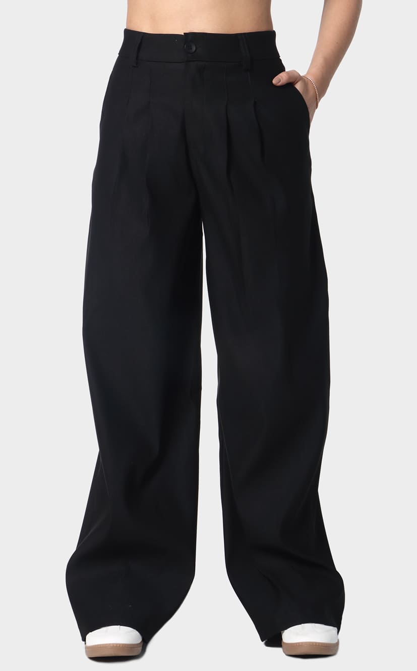 Pantalón Negro Palazzo
