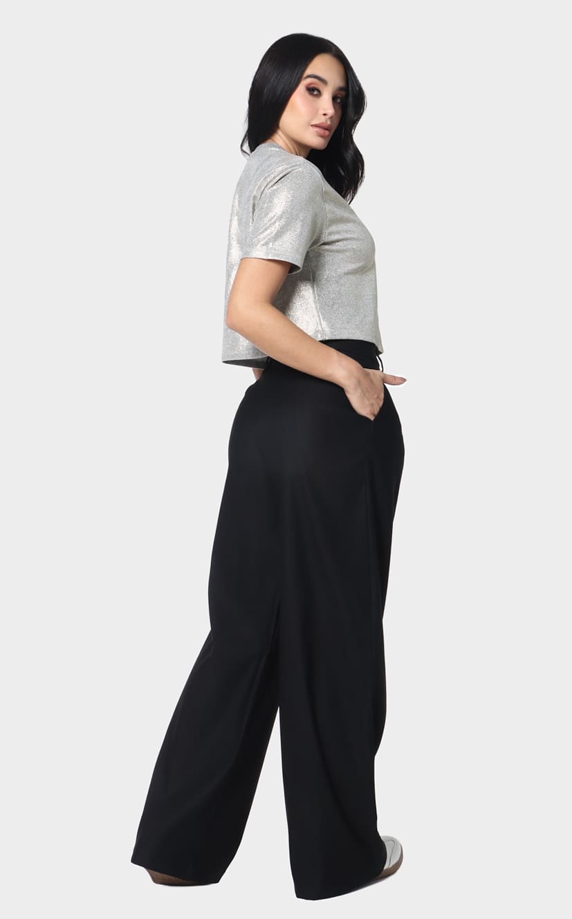 Pantalón Negro Palazzo