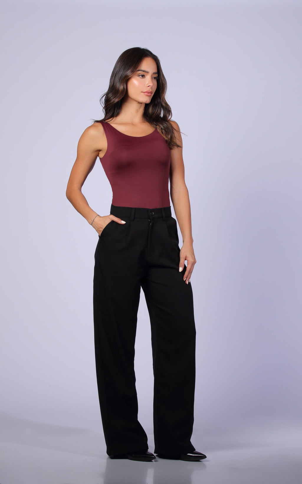 Pantalón Negro Tipo Sastre
