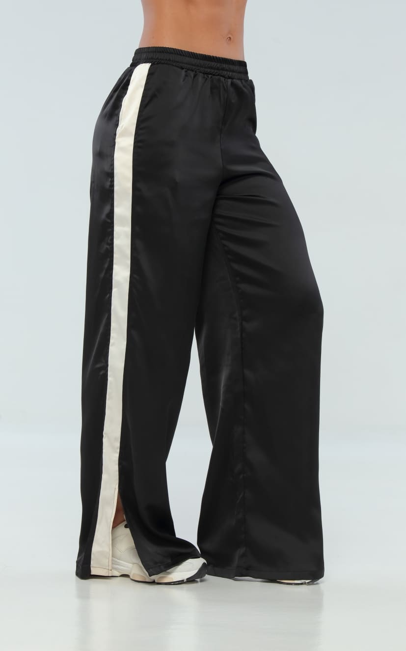 Pantalón Negro Contraste