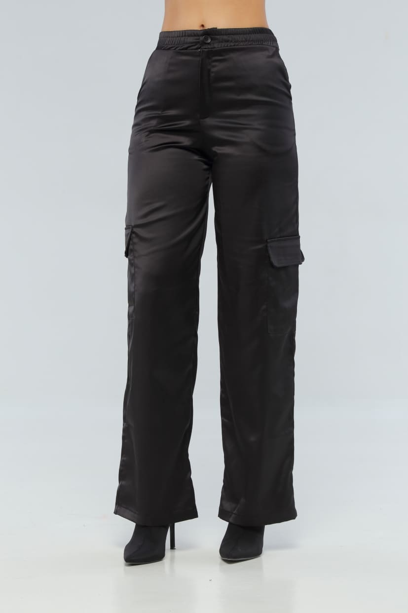 Pantalón Negro Satín