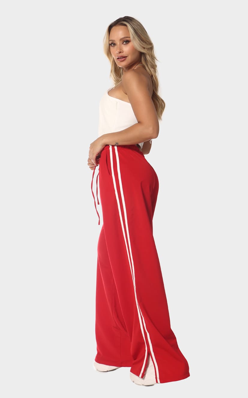 Pantalón Rojo Líneas