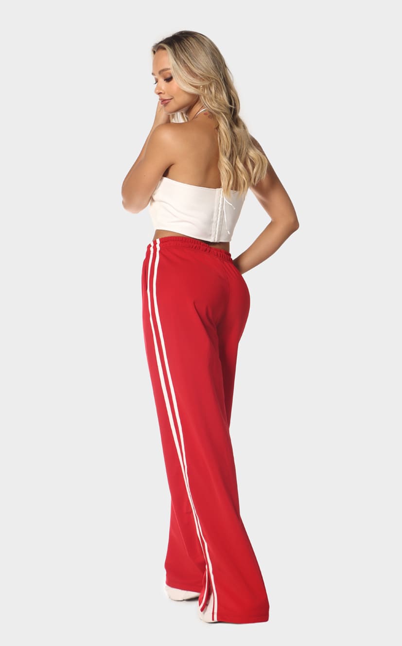 Pantalón Rojo Líneas