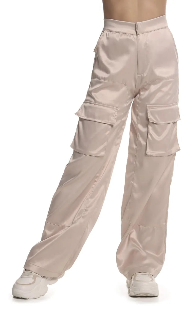 Pantalón Rosa Bolsillos Cargo - Navissi