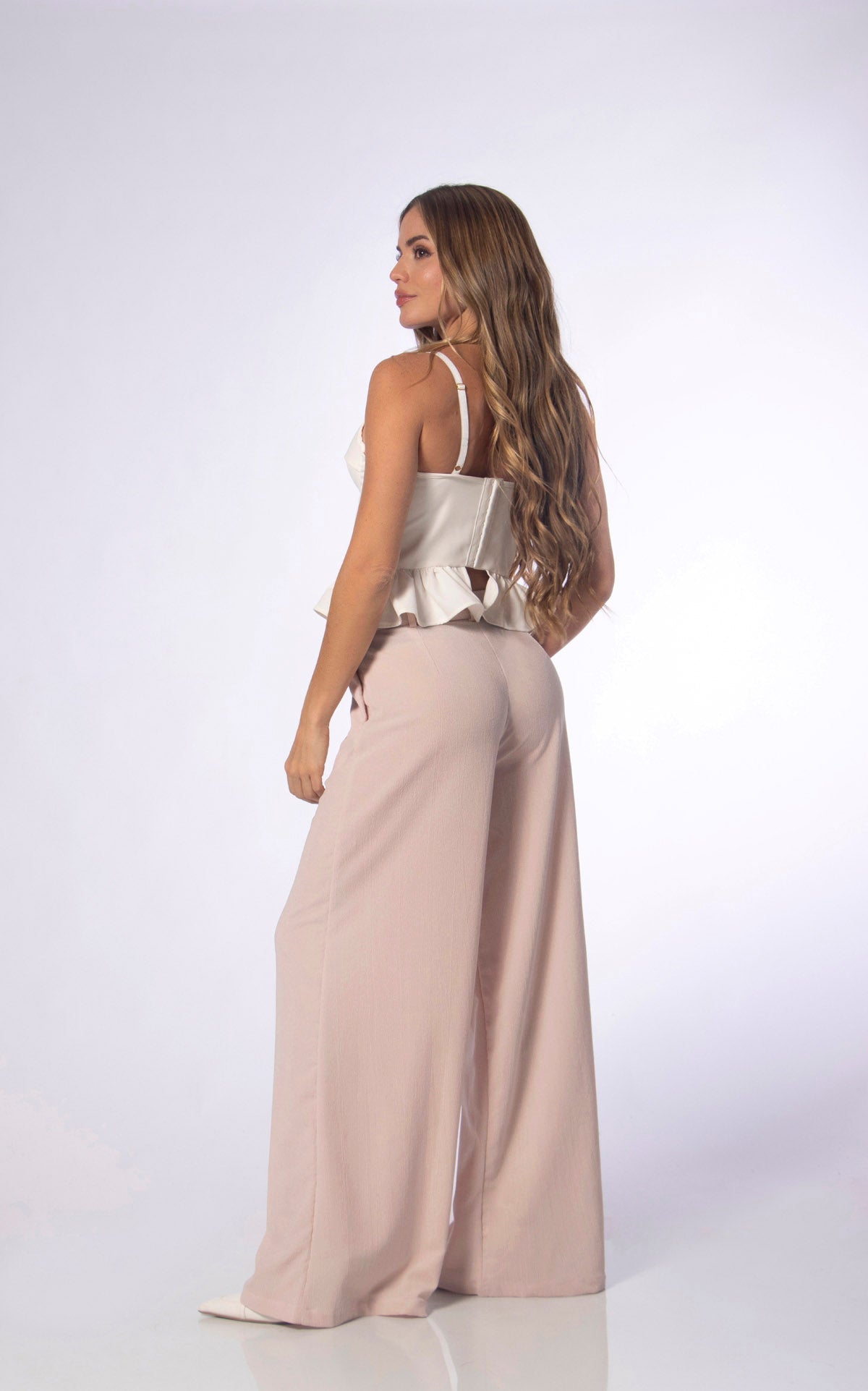 Pink Elastic Pants
