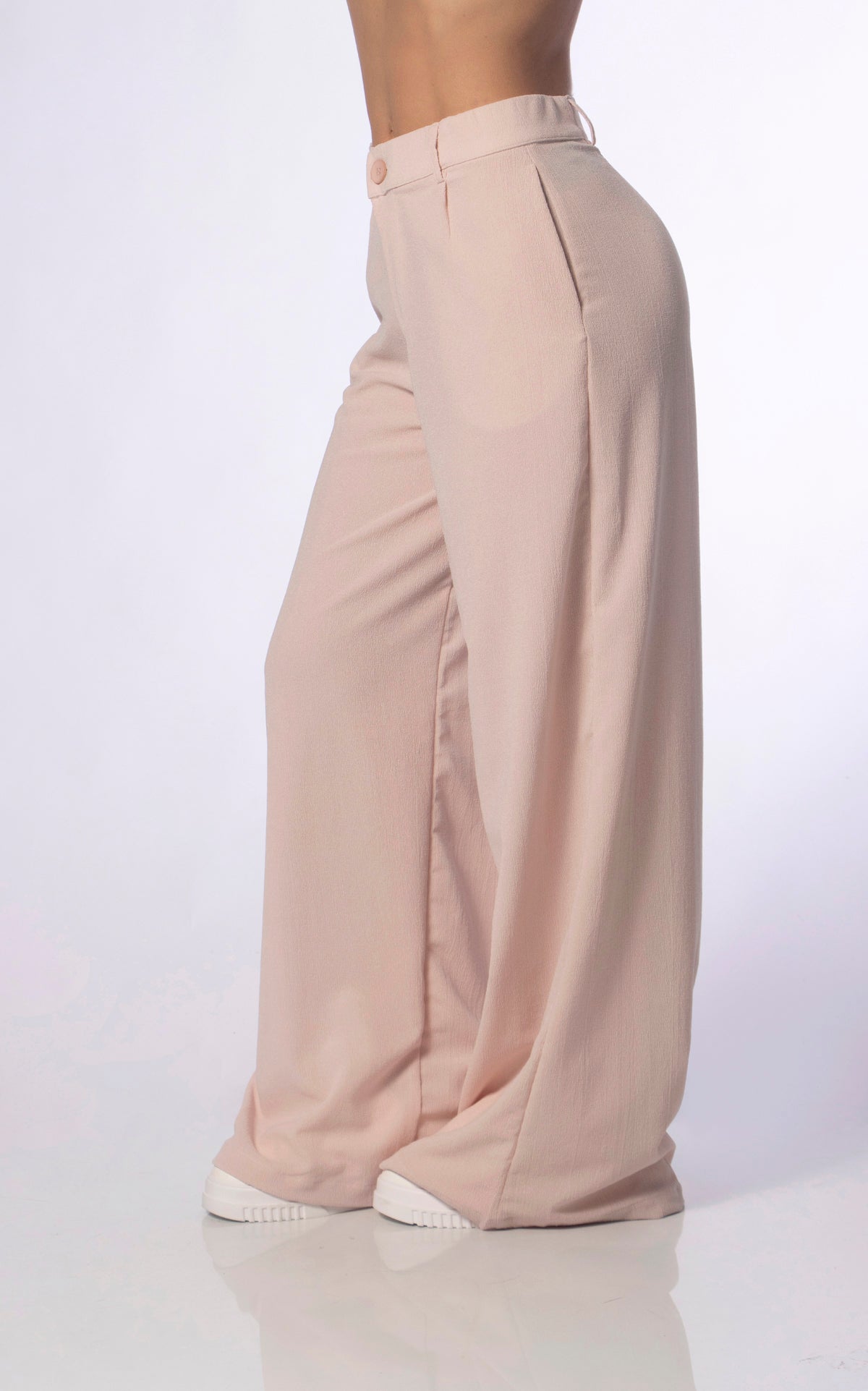 Pink Elastic Pants