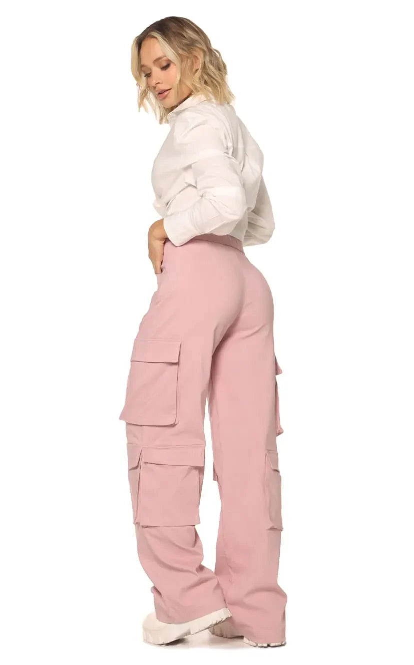 Pantalón Rosa Viejo Cargo - Navissi Clothing ♡