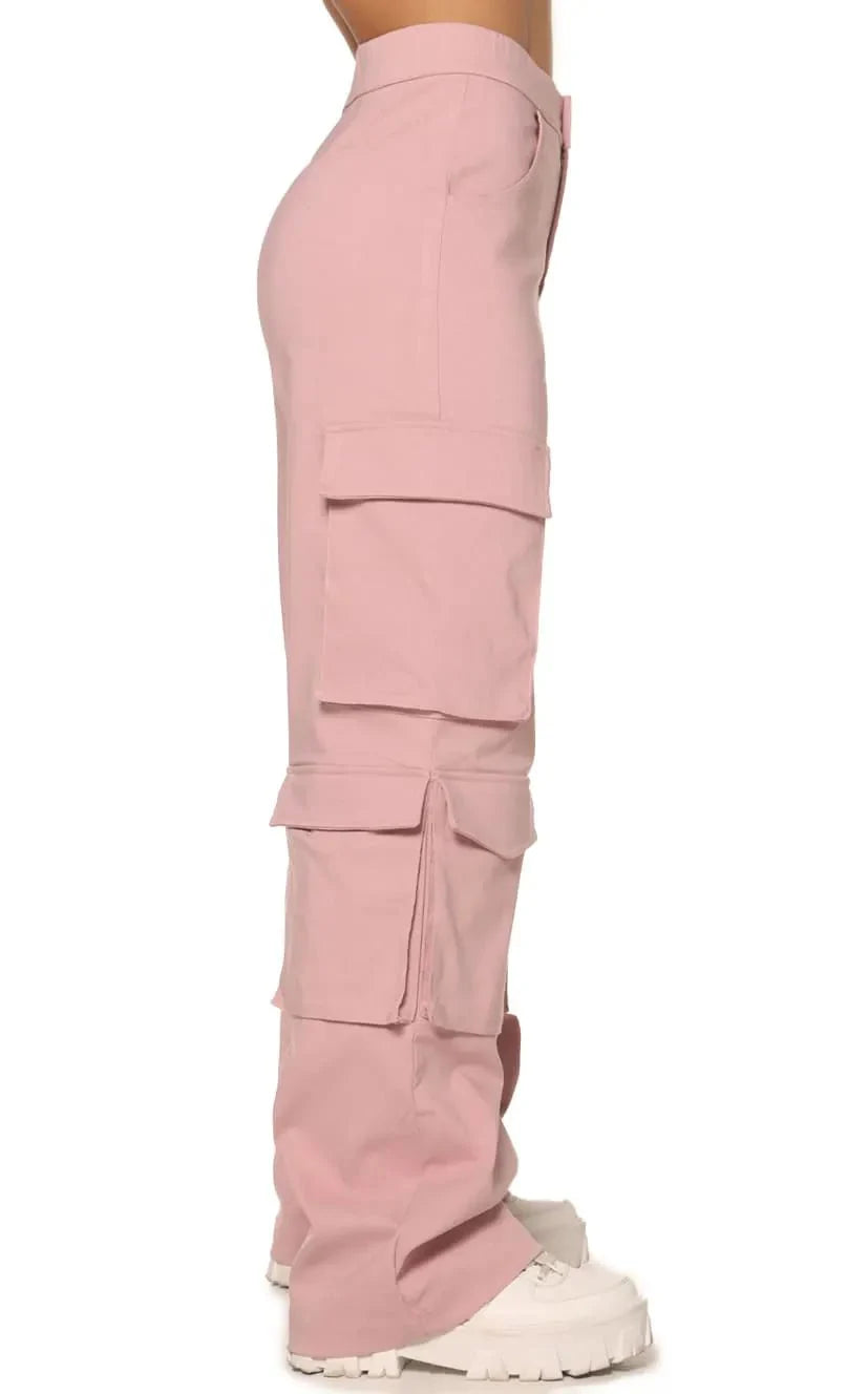 Pantalón Rosa Viejo Cargo - Navissi Clothing ♡