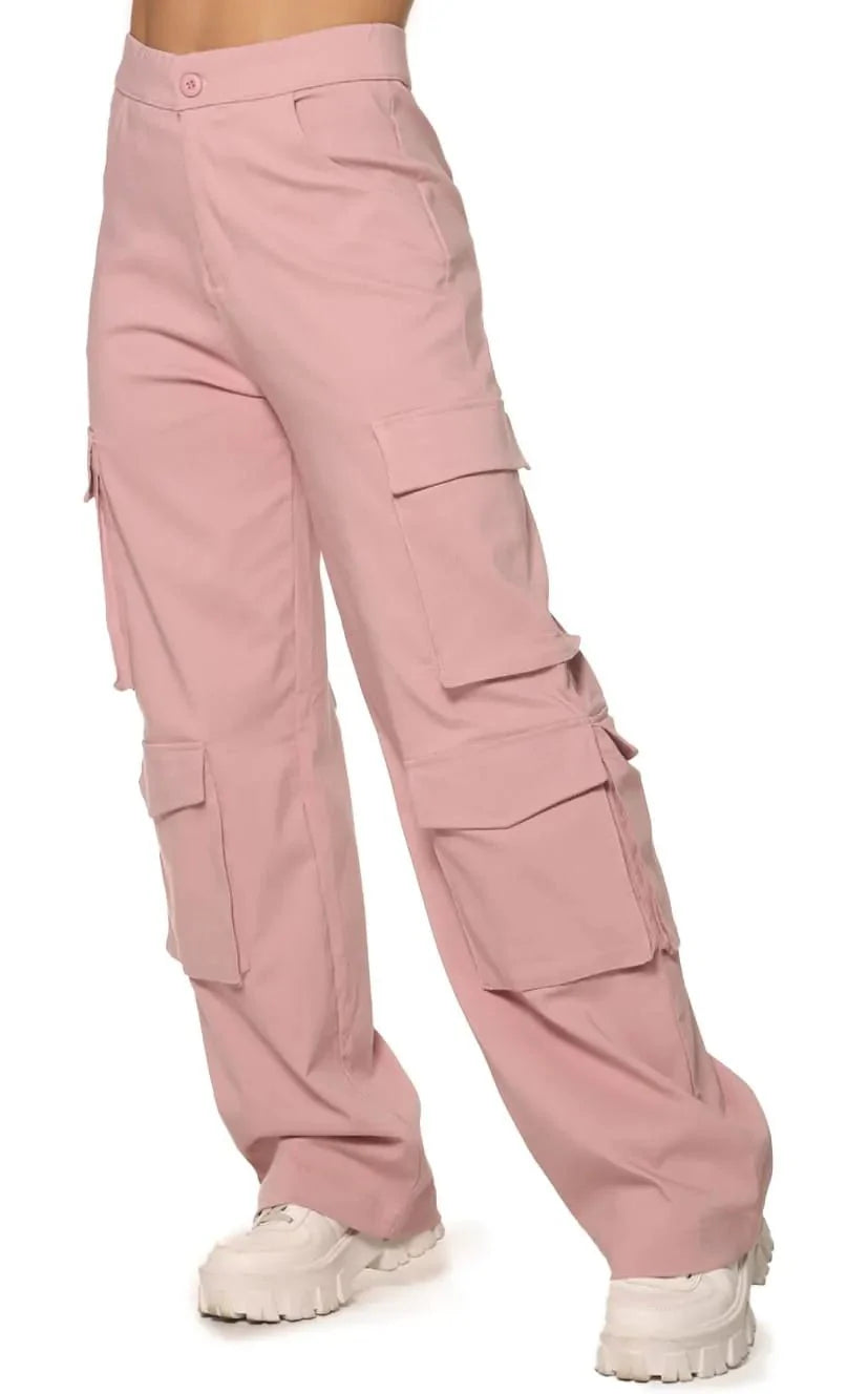 Pantalón Rosa Viejo Cargo - Navissi Clothing ♡