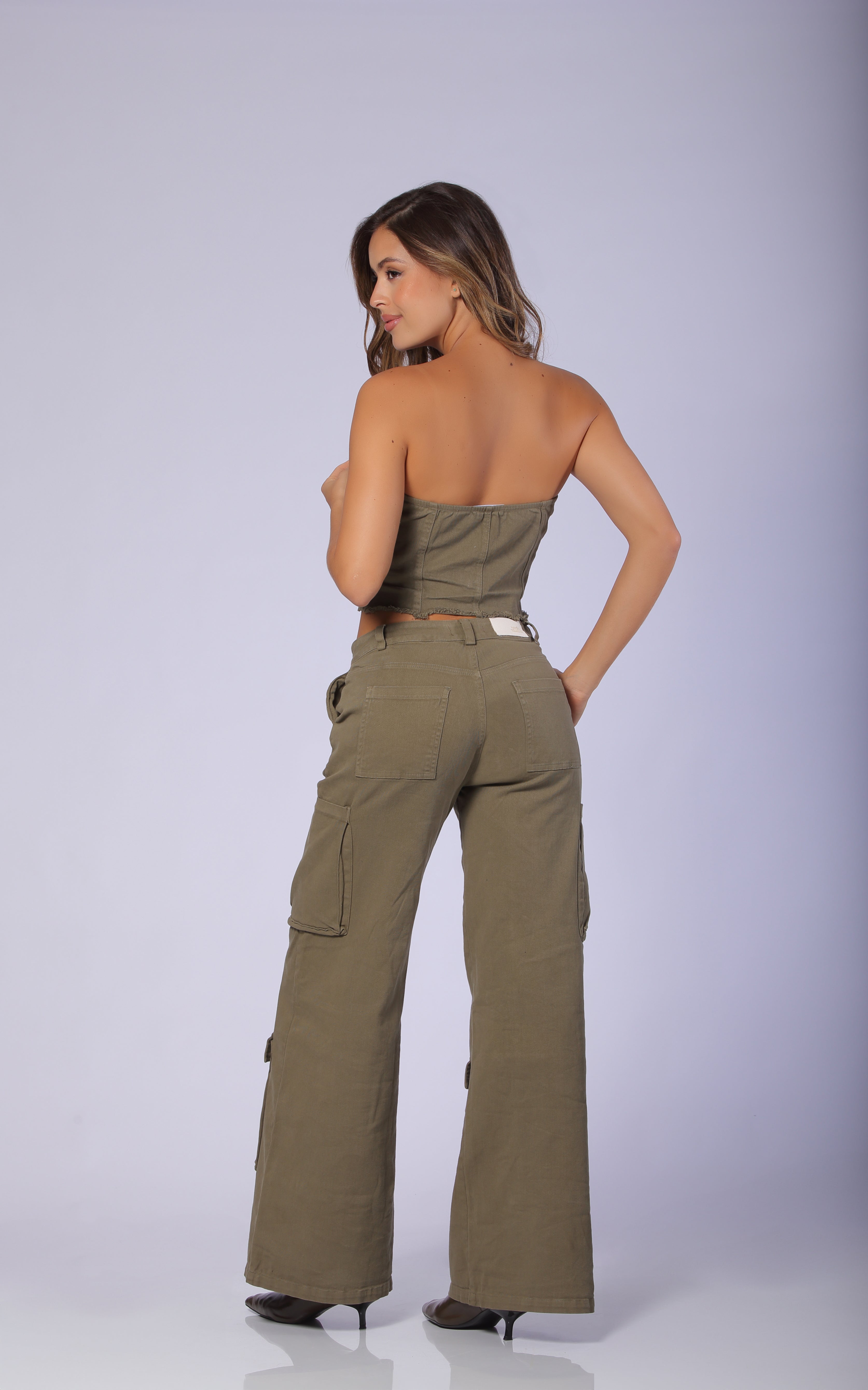 Pantalon Verde Bolsillos