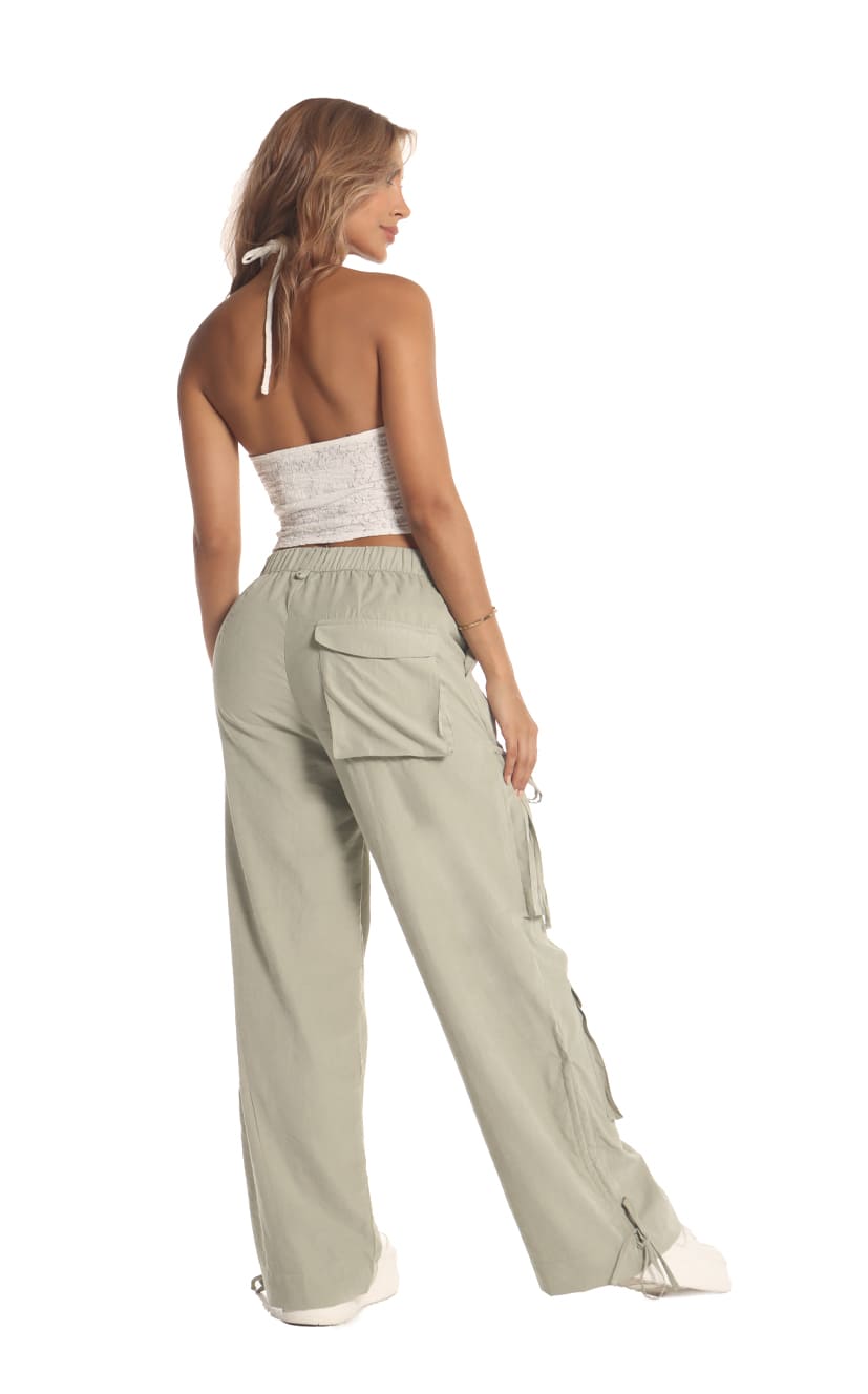 Pantalón Verde Cargo - Navissi Clothing ♡