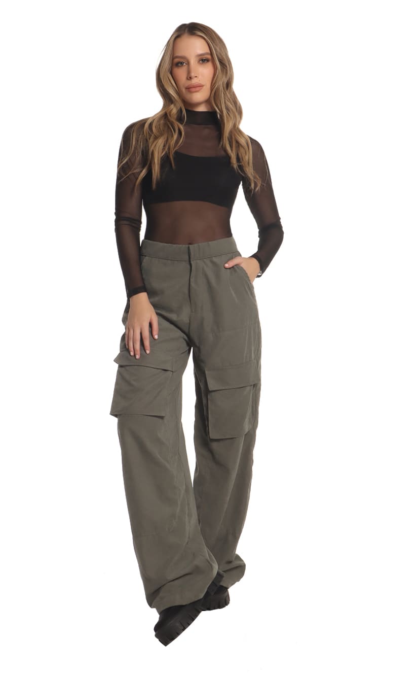 Pantalón Verde Cargo - Navissi Clothing ♡